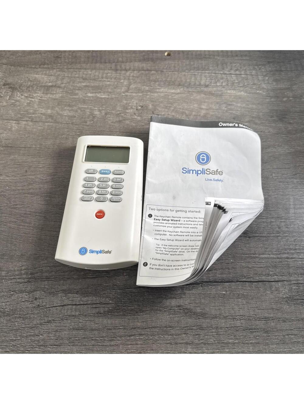 SimpliSafe Wireless Keypad 1st Generation KP1000 WITH MANUAL